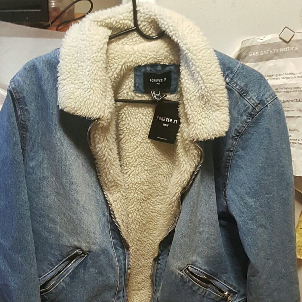 Mens Borg Lined Jean Jacket